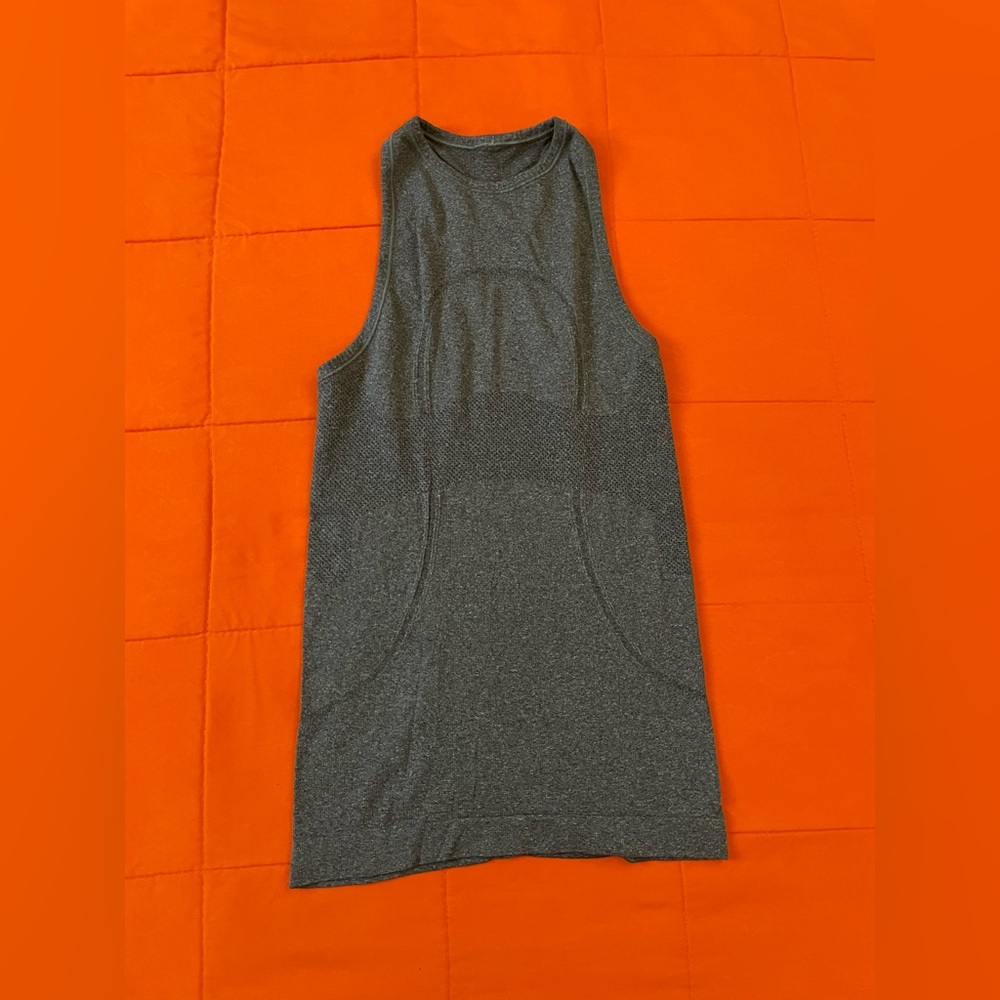 lululemon athletica Gray Sleeveless Tank Top